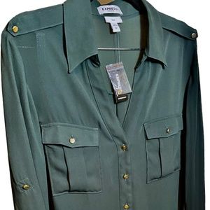 Portofino green long- 3/4 sleeve shirt